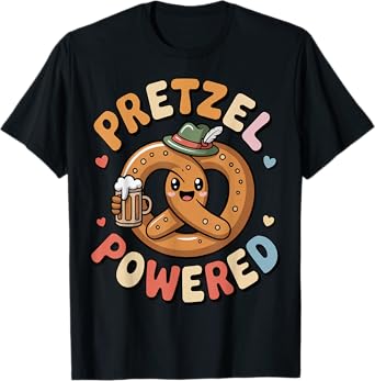 Pretzel Powered Oktoberfest Beer Pretzel Lederhosen Dirndl T-Shirt