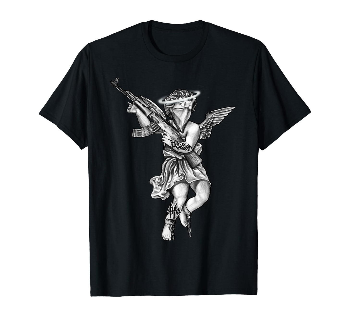 Avenging Angel Sinner Chicano Tattoo T-Shirt