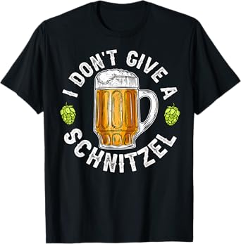 I Don't Give A Schnitzel Oktoberfest Germany Flag Men Women T-Shirt
