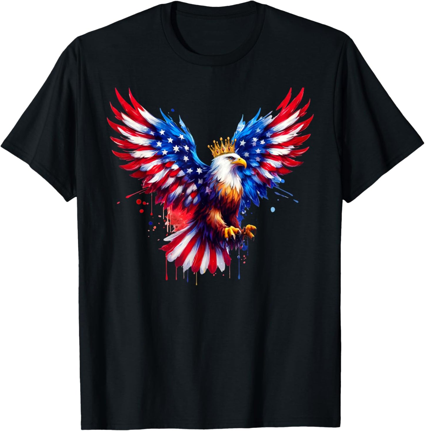 Patriotic Eagle 4th Of July Usa - American Flag Bald Eagle T-shirt