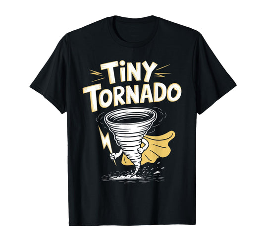 Tiny Tornado Toddler Funny Kids Chaos Crazy T-Shirt