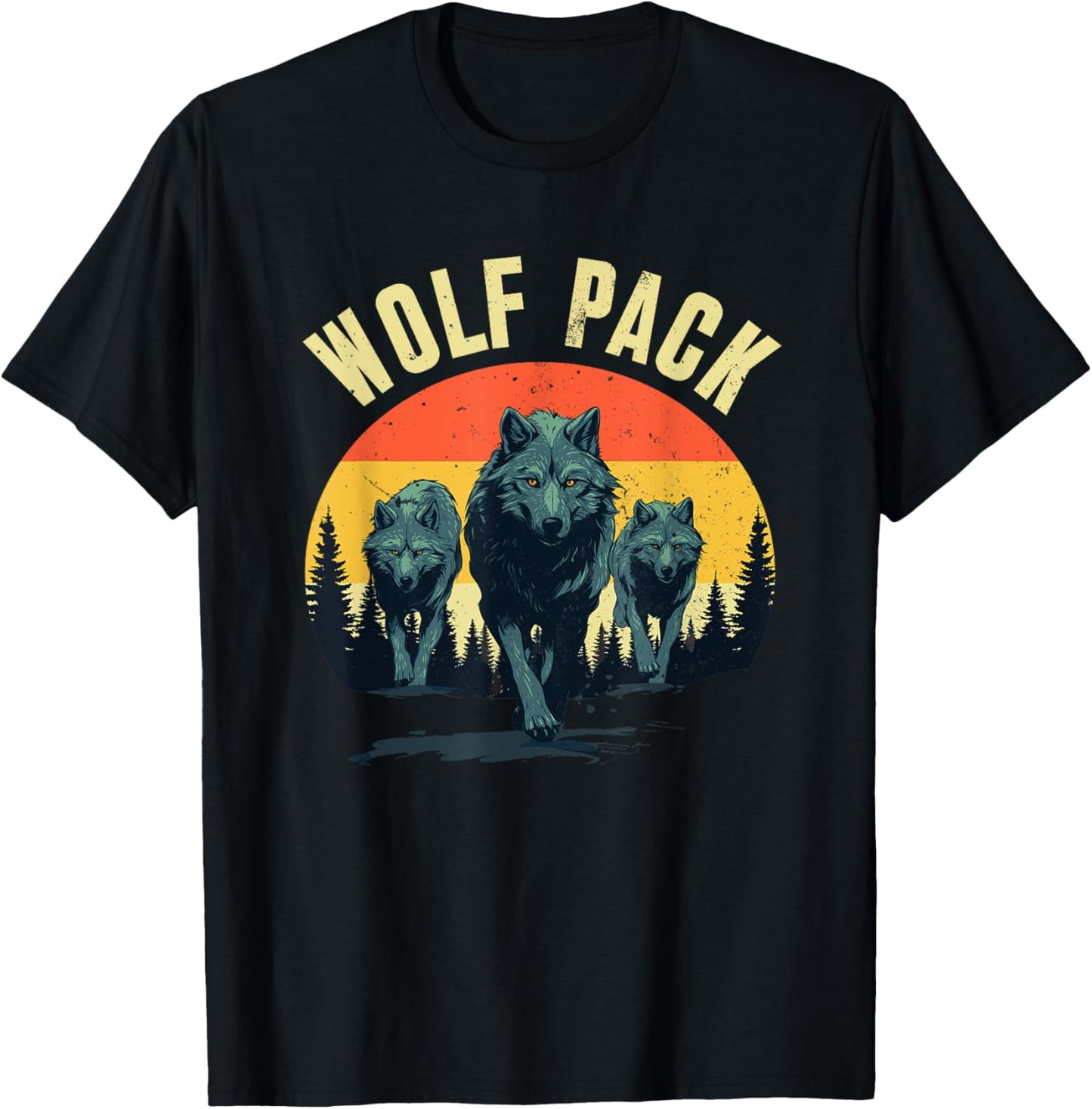 Cool Wolf Costume For Men Women Kids Howling Wolf Wolf Lover T-Shirt