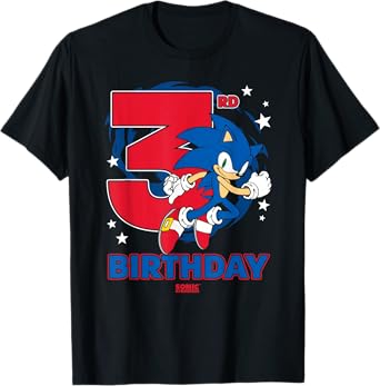 Sonic The Hedgehog 3rd Birthday Epic Sonic Big Chest Logo T-Shirt