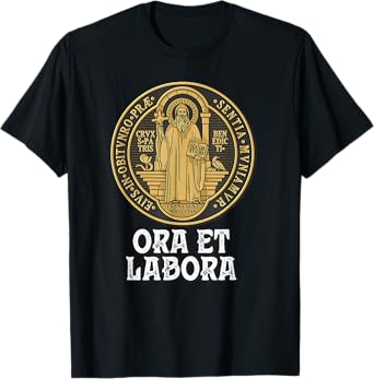 Saint Benedict Medal Traditional Catholic T-Shirt