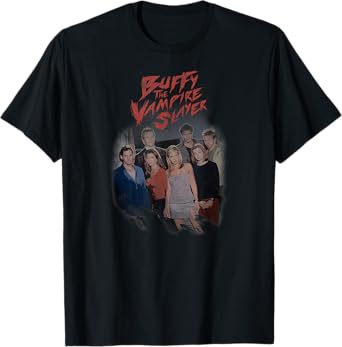 Buffy the Vampire Slayer Distressed Group Photo TV Show T-Shirt