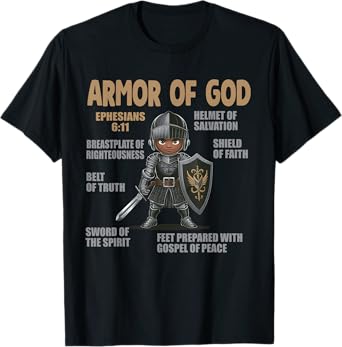 Black Kids Put On The Full Armor Of God Bible Chapters T-Shirt