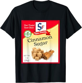 Cinnamon Sugar Condiment Holiday Spice Group Costumes T-Shirt