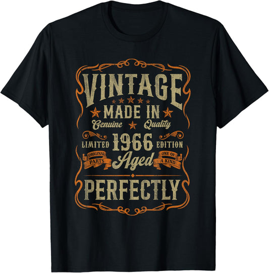 60 Years Old Vintage Made In 1966 60th Birthday Gifts Men T-Shirt