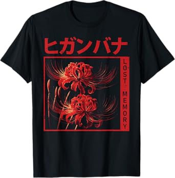 Japanese Spider Lily Flower Higanbana Anime Men Women Kids T-Shirt