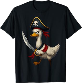 HUGvyn Halloween: Pirate Goose Spooky Goose Costume Boy Kids T-Shirt
