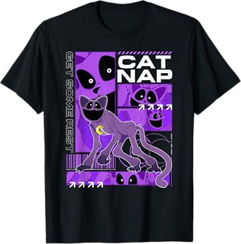 Poppy Playtime Cat Nap Get Some Rest Multiple Pose T-Shirt