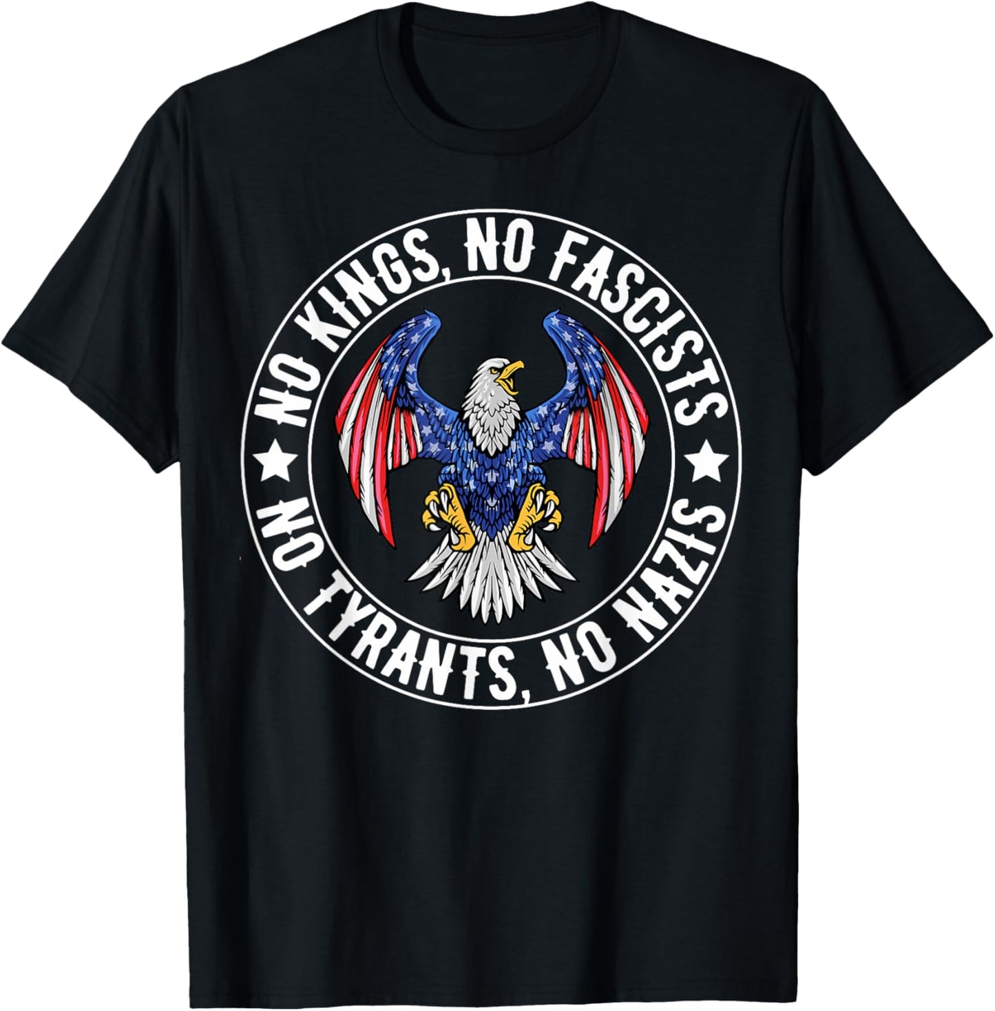 No Kings In America No Fascists We The People Political T-shirt