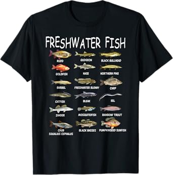 Fish Species Biology Types Of Freshwater Fish Fishing T-Shirt