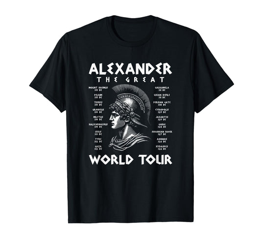 Alexander The Great World Tour Funny T-Shirt
