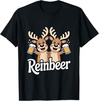 Reinbeer Cute Reindeer Beer Lovers T-Shirt
