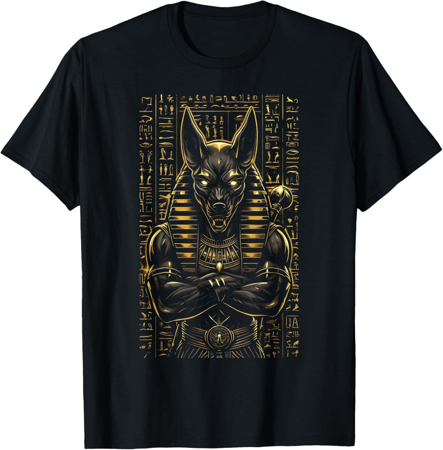 Anubis Egyptian God Hieroglyphics Ancient Egypt T-Shirt T-Shirt
