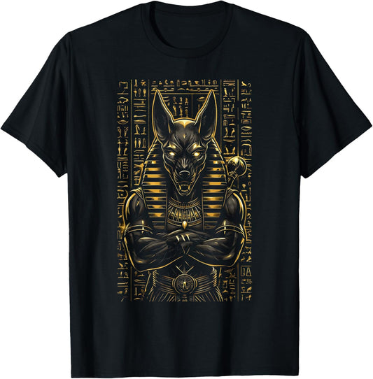 Anubis Egyptian God Hieroglyphics Ancient Egypt T-Shirt T-Shirt