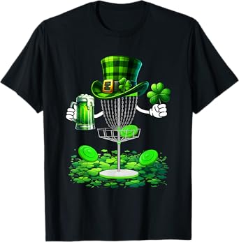 St. Patrick's Day Disc Golf Drinking Beer Lover Player T-Shirt