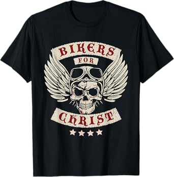 Bikers for Christ Christian Motorcycle Patch T-Shirt
