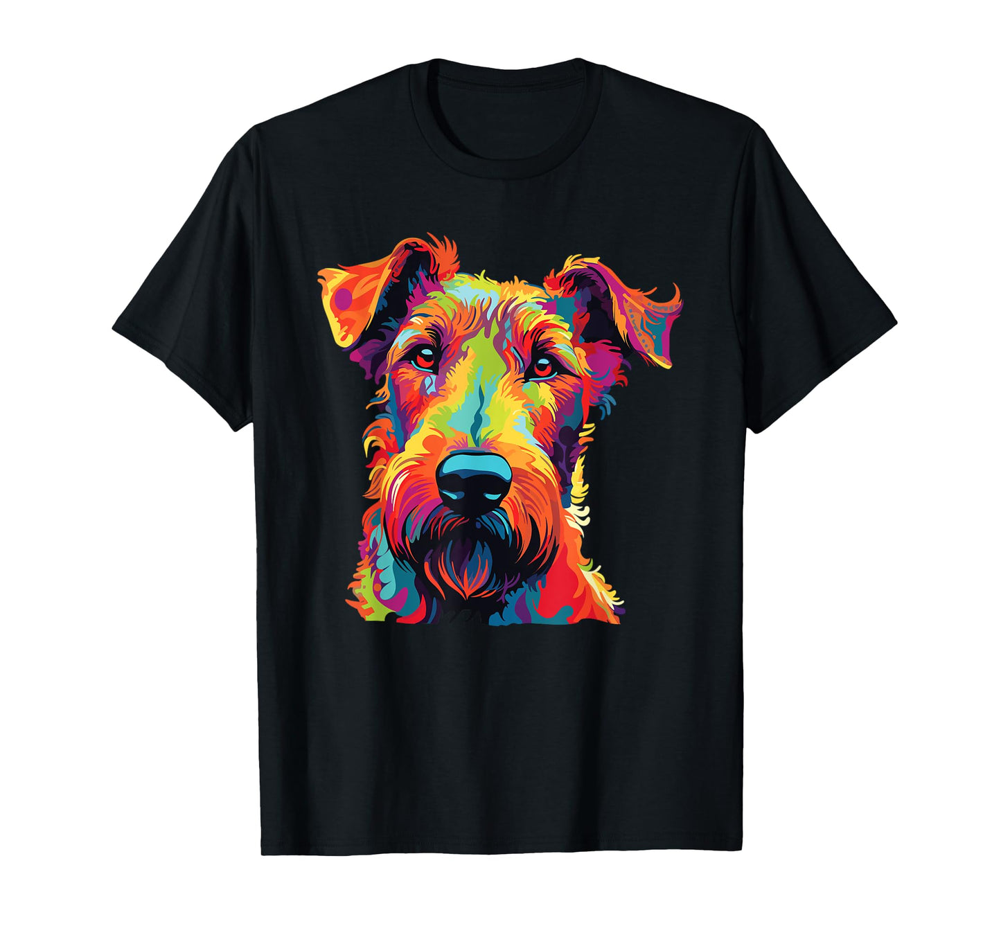 Watercolor Colorful Irish Terrier Dog Men Women Kids T-Shirt