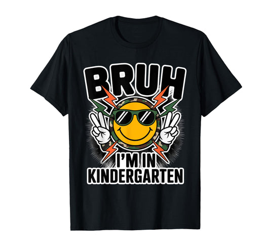 Bruh I'm in Kindergarten Camouflage Back to School Camo Boys T-Shirt
