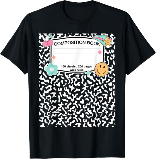 Matching Group Halloween Teacher Composition Book Notebook T-Shirt