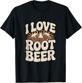 I Love Root Beer Vintage Classic Design T-Shirt