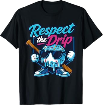 Baseball Lifestyle 101 Apparel Youth Baseball Drip Icecream T-Shirt