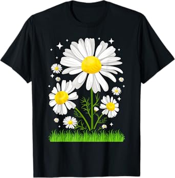 Sunshine Daisy Daisies Vacation Casual Graphic for Women T-Shirt