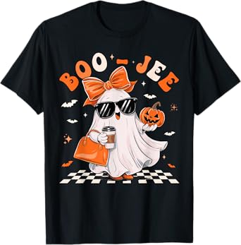 Cute Ghost Boujee Boo-Jee Funny Halloween Spooky Season T-Shirt