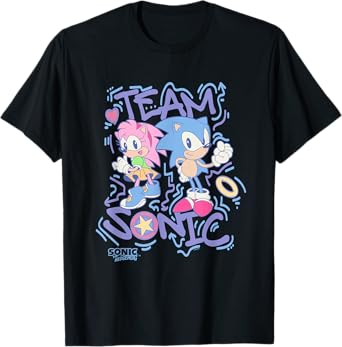 Sonic The Hedgehog Team Sonic Amy Rose Vintage T-Shirt