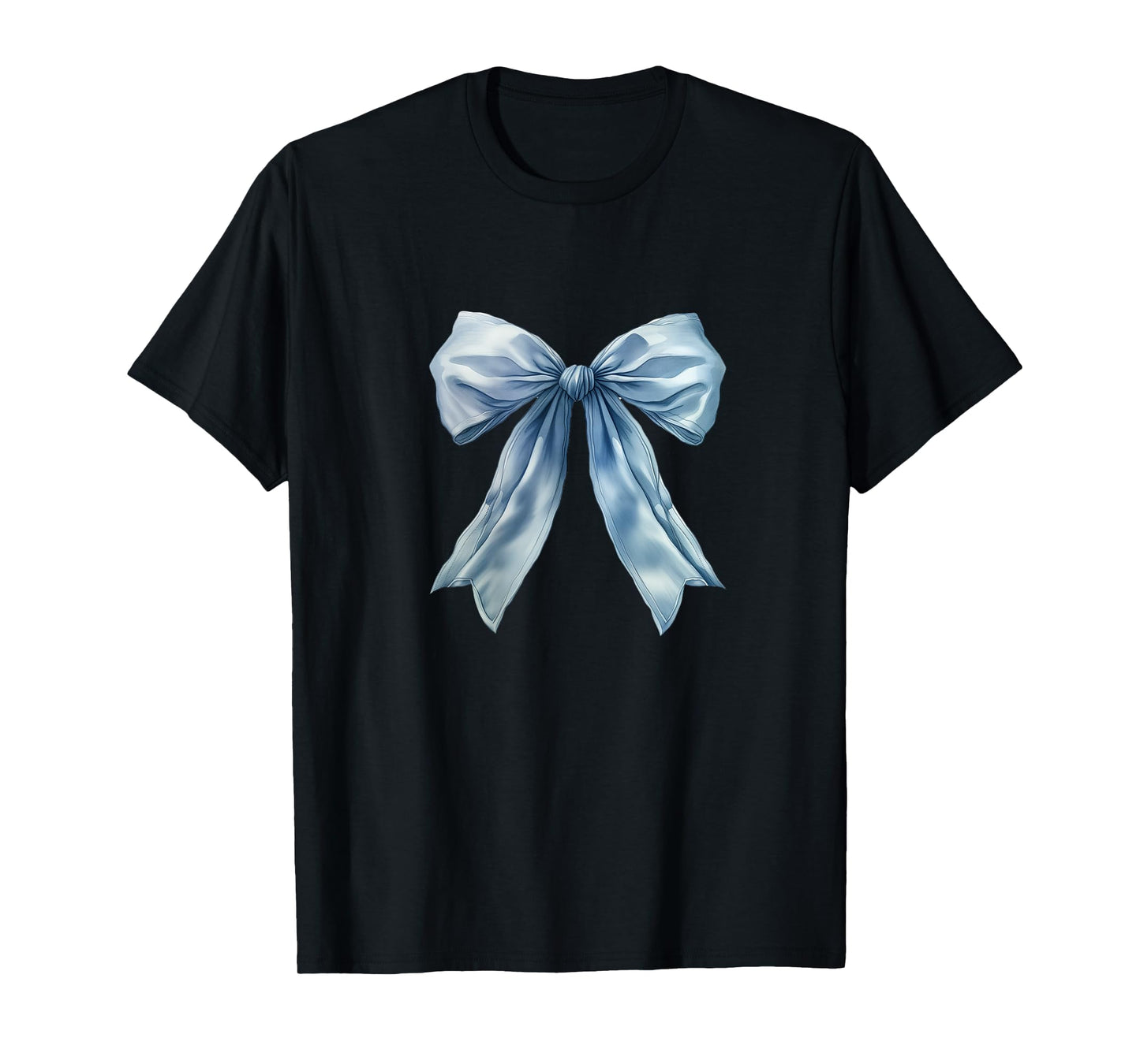 Baby Blue Bow Cute Coquette y2k Clean Girl Aesthetic Women T-Shirt