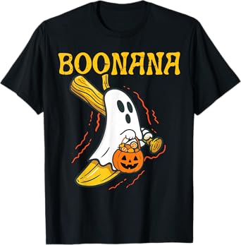 Boonana Cute Ghost Banana Halloween Costume Men Women Kids T-Shirt