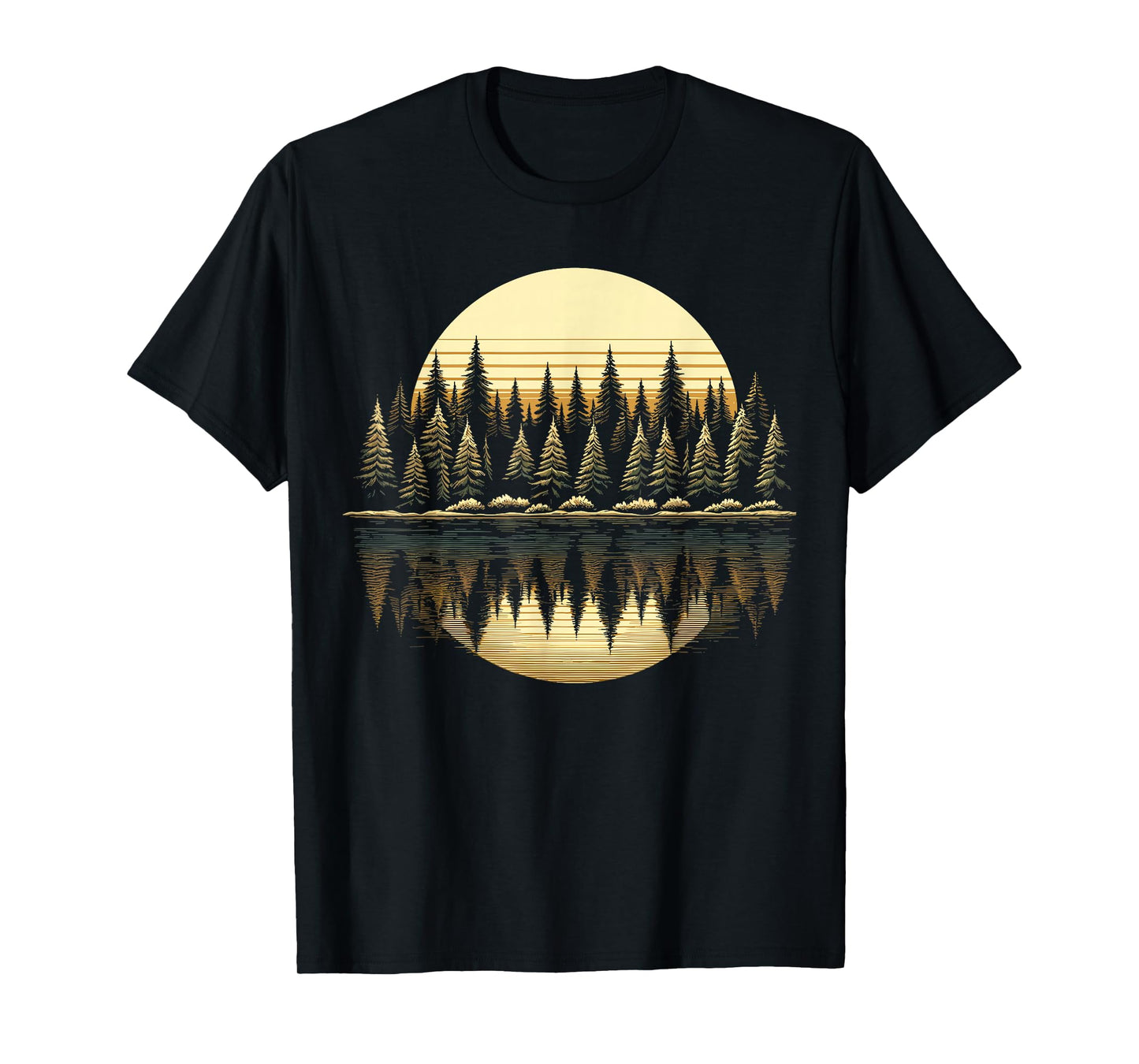 Trees Reflection Wildlife Nature Outdoor Forest T-Shirt