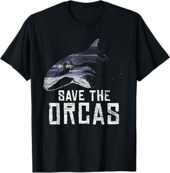 Vintage Earth Day Save The Orcas T-Shirt