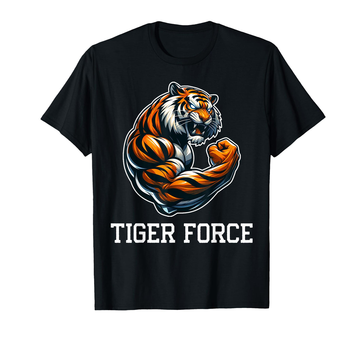 Tiger Force Wild Animal Lover Wildlife Nature Graphic T-Shirt