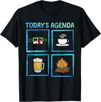 Cool Pop Up Camper Art For Men Women Caravan Popup Camper T-Shirt