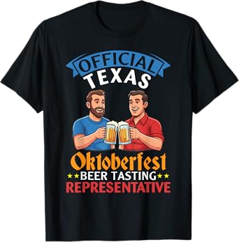 Drinking Buddy Official Texas Oktoberfest Beer Tasting Rep T-Shirt