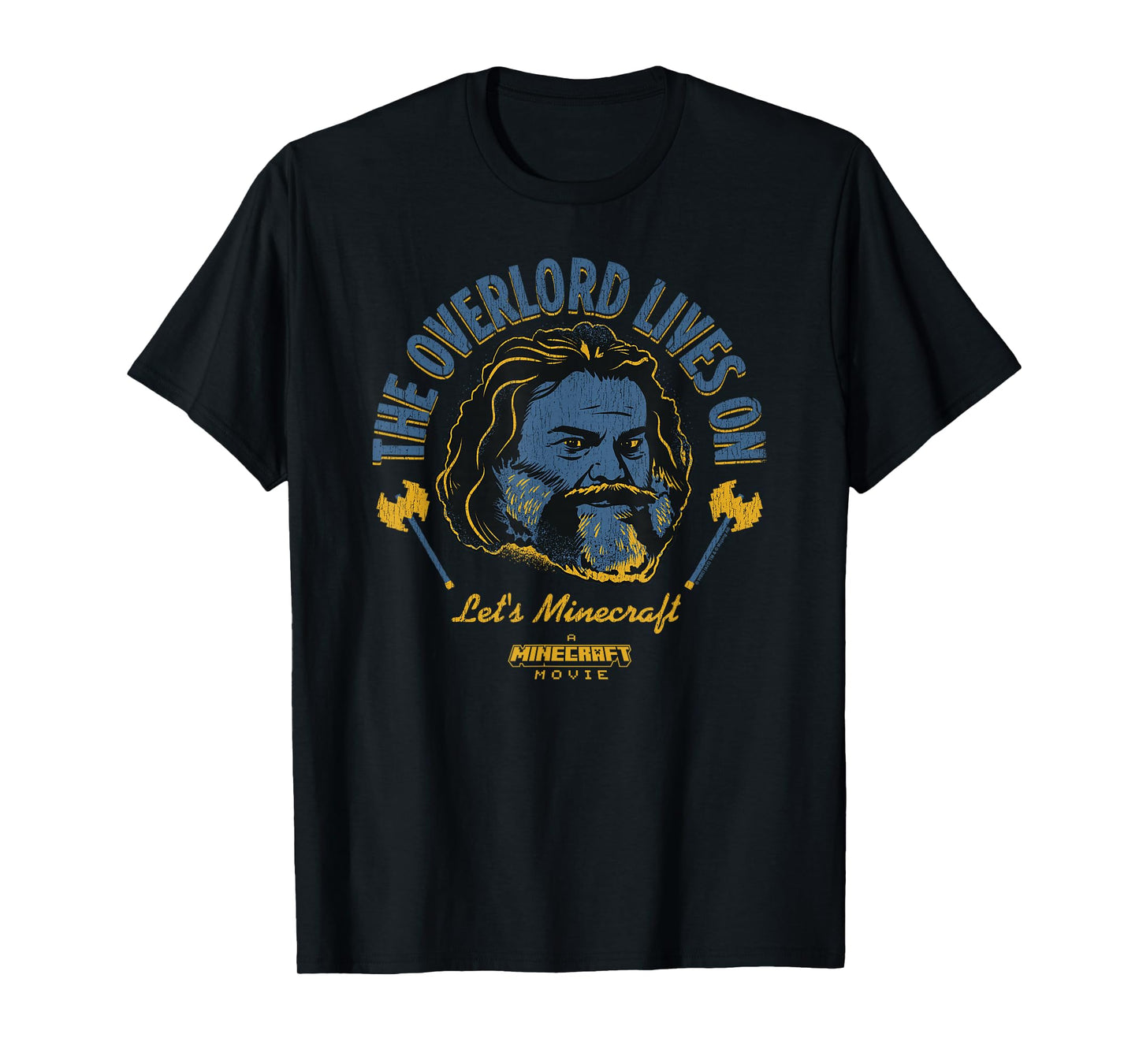 A Minecraft Movie The Overlord Lives On Steve Head Portrait T-Shirt