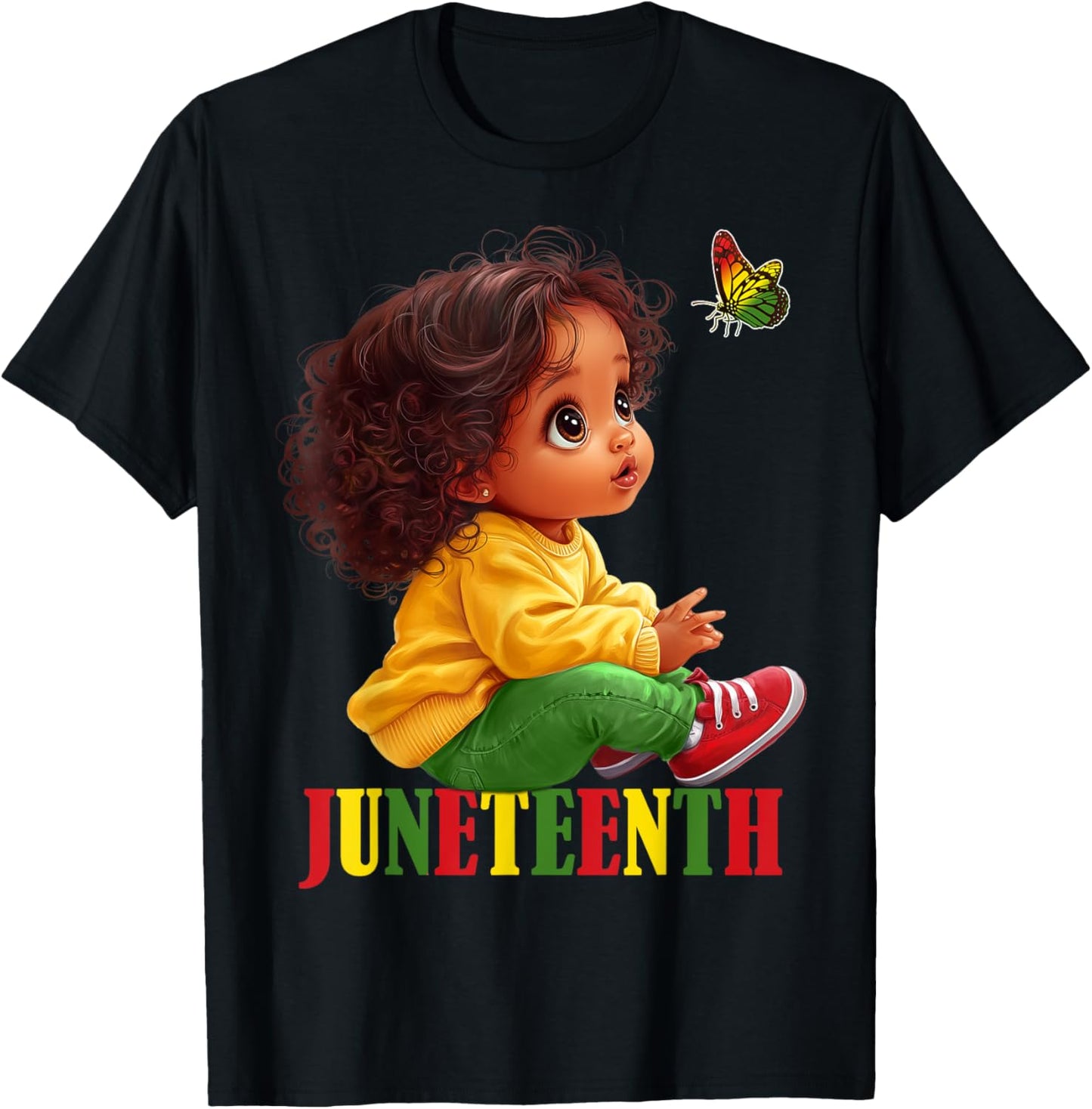 Juneteenth1865 Freedom Black History Toodler Girl Kids Girls T-Shirt