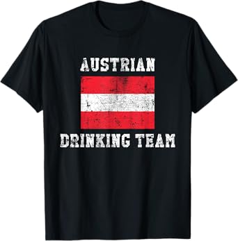 Austrian Drinking Team Funny National Pride Gift T-Shirt