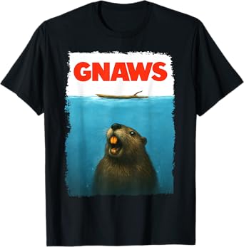 GNAWS Movie Parody Poster, Funny Beaver T-Shirt