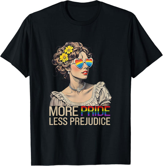 More Pride Less Prejudice LGBT Queer Vintage T-Shirt