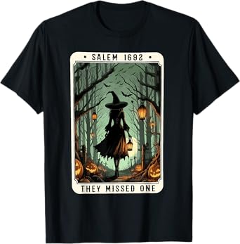 Vintage Salem Book Club Salem 1692 They Missed One Halloween T-Shirt