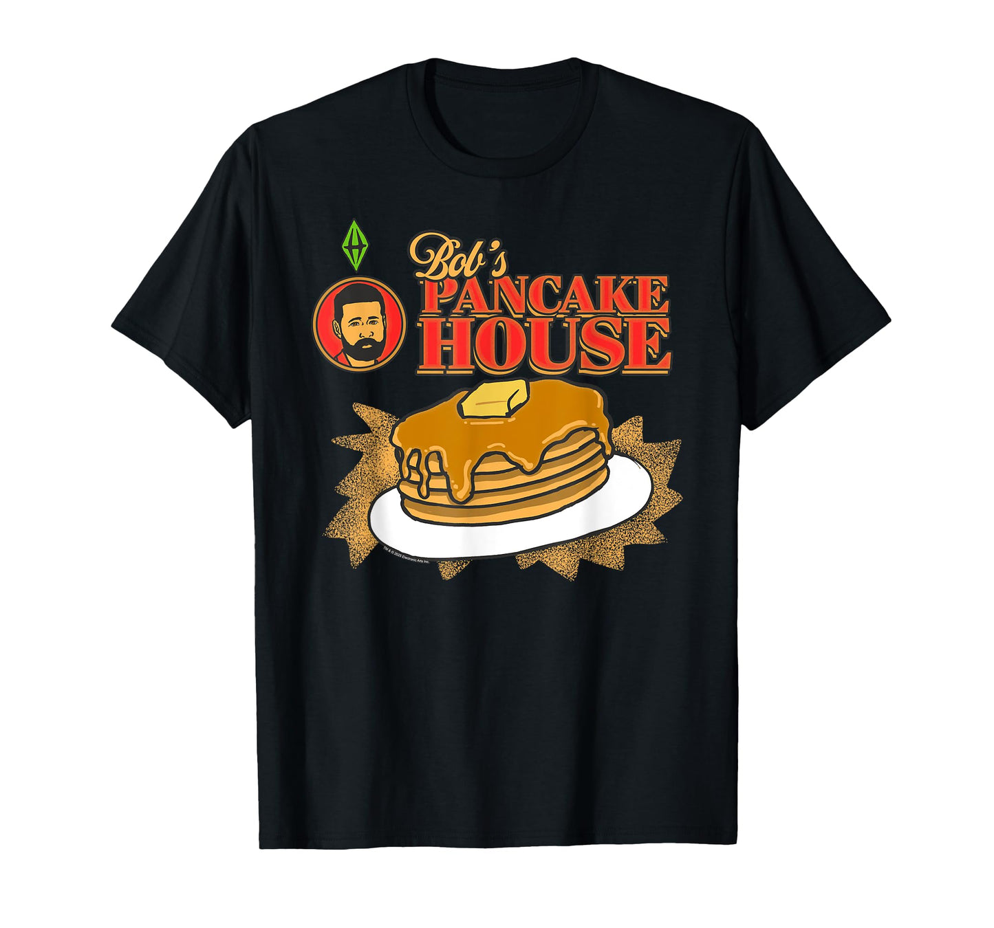 The Sims Bob's Pancakes House Funny Video Game T-Shirt
