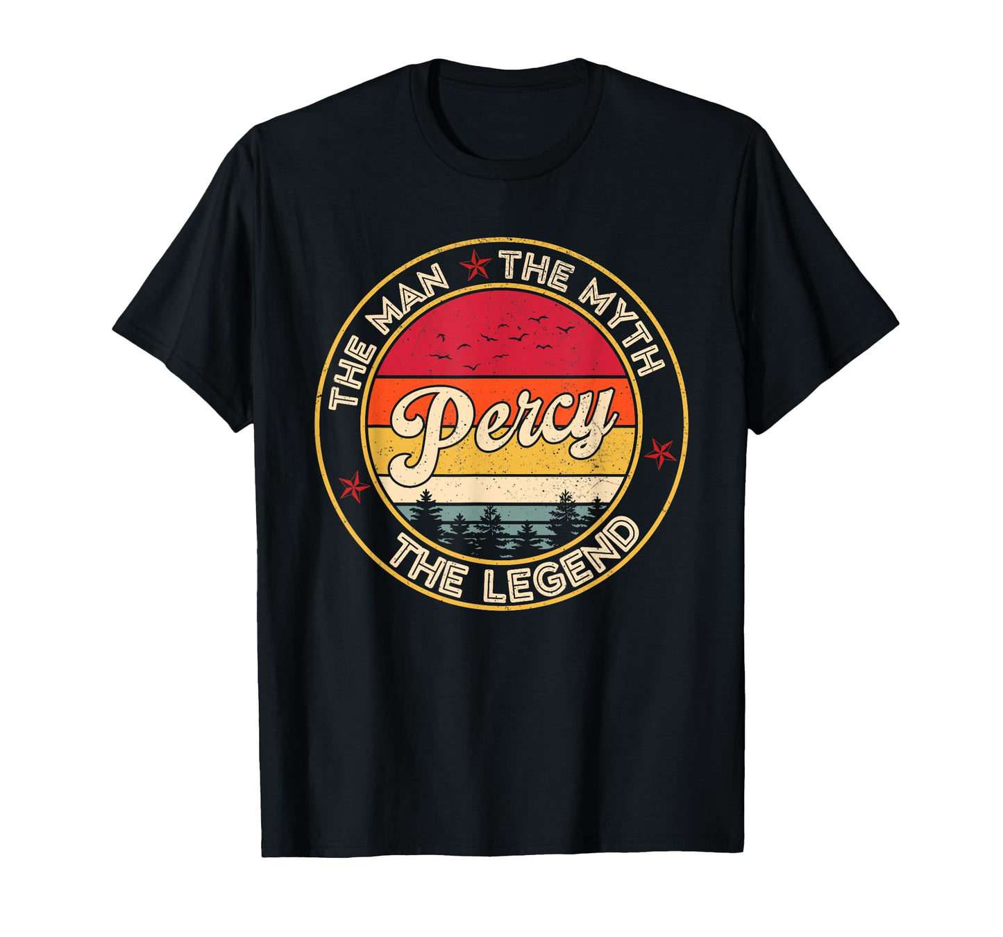 Percy The Man The Myth The Legend Personalized Name T-Shirt
