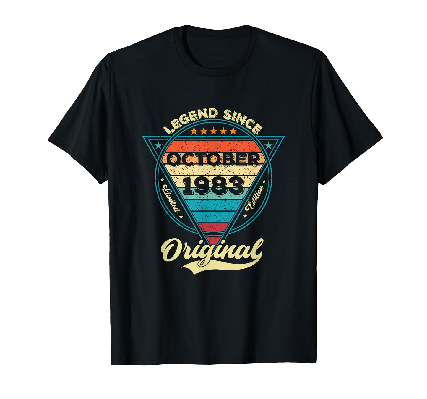 Vintage 42nd Birthday Legend Since October 1983 T-Shirt
