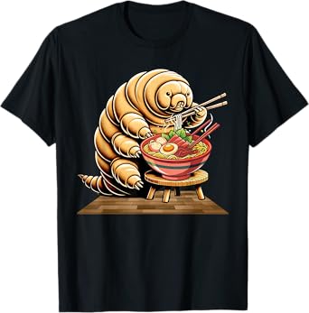 Funny Japanese Kawaii Ramen Noodles Water Bear Tardigrade T-Shirt