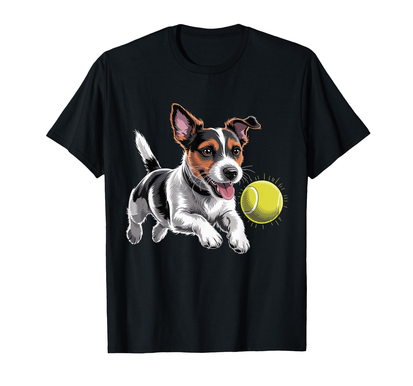 Jack Russell Terrier Chasing A Ball JRT Jack Russell Owner T-Shirt