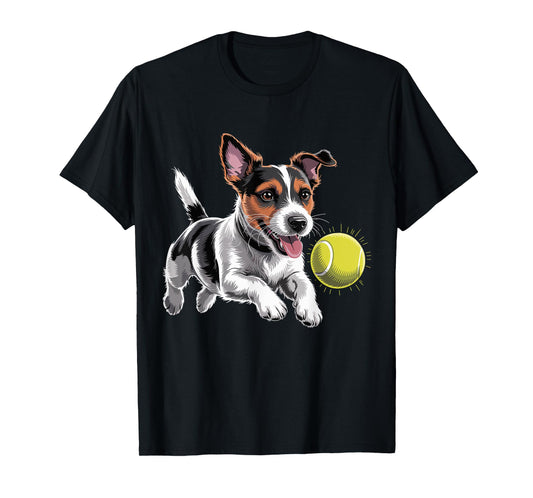 Jack Russell Terrier Chasing A Ball JRT Jack Russell Owner T-Shirt